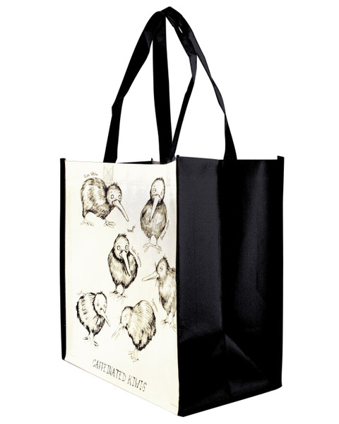 Caffeinated NZ Kiwi shopping bag