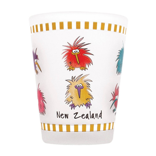 Crazy kiwis shot glass