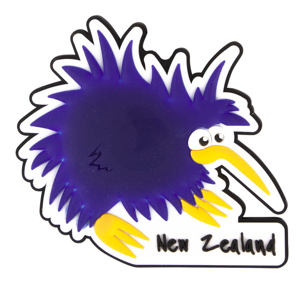 Purple crazy kiwi PVC magnet