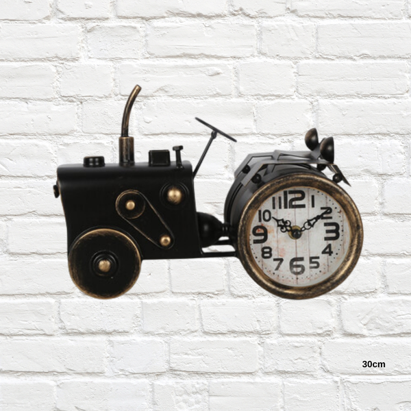 Retro steampunk style tractor clock
