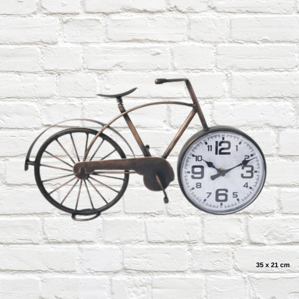 Vintage style bicycle clock