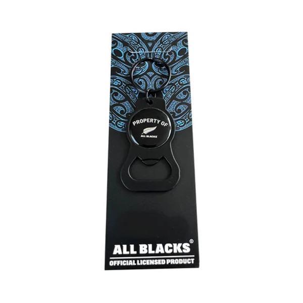 Official All Blacks "property of All Blacks" bottle opener keyring