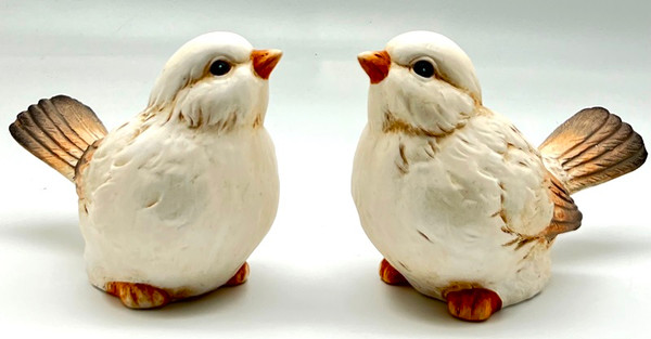 Little white bird ceramic ornament