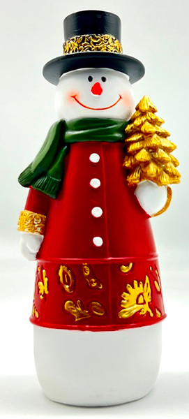 Christmas snowman figurine (24cm tall)