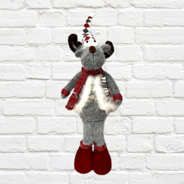 Moodles the reindeer standing Christmas decoration (52cm tall)