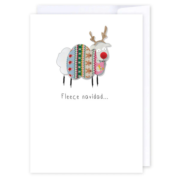 Fleece Navidad, Christmas card