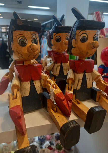 25cm handcrafted wooden Pinocchio