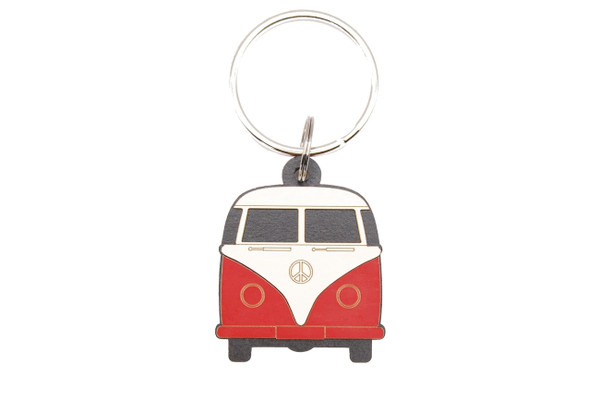 Handcrafted red Kombi keyring
