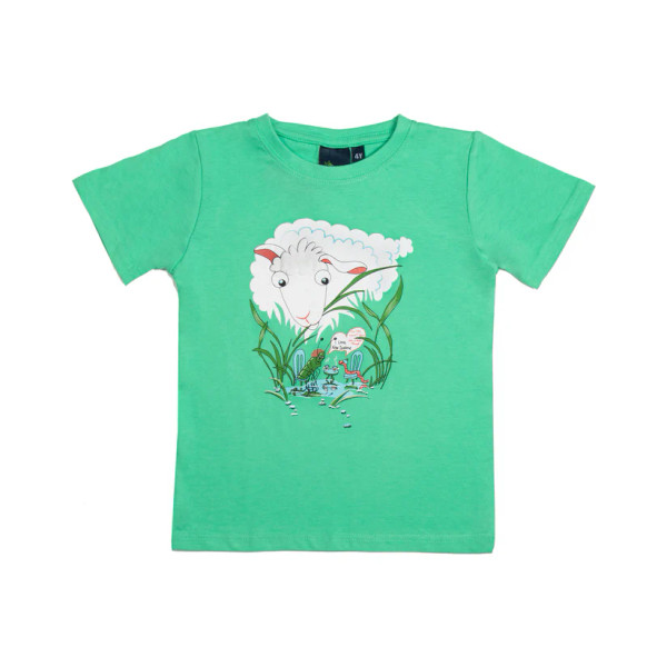 Kids New Zealand Sheep & Bugs T-Shirt - Mint Green