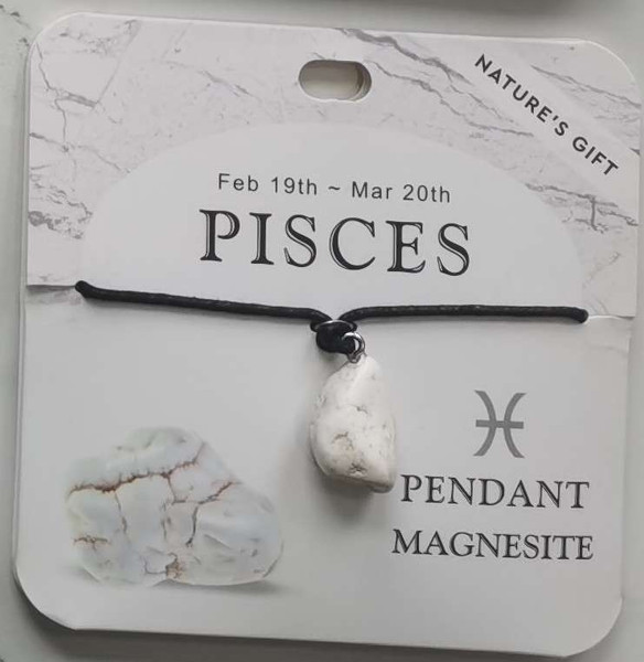 Magnesite Pendant - Pisces