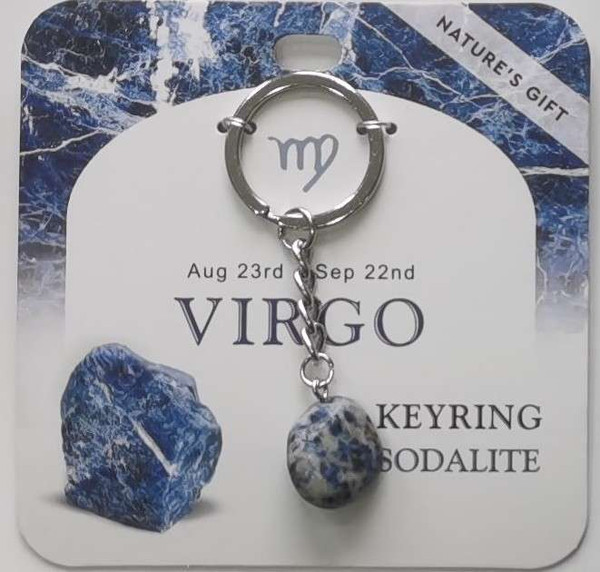 Sodalite Keyring- Virgo