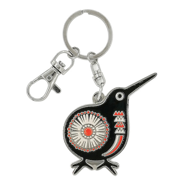 Retro NZ Kiwi - key ring