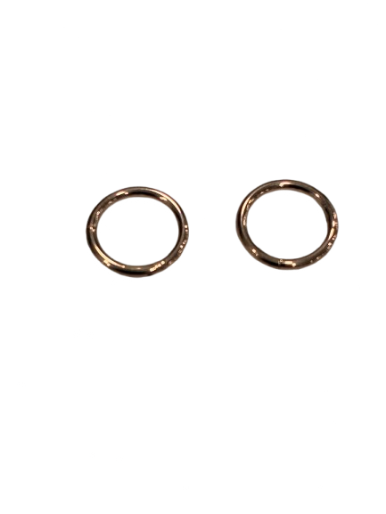 Rose Gold plated Titanium  hinged sleepers