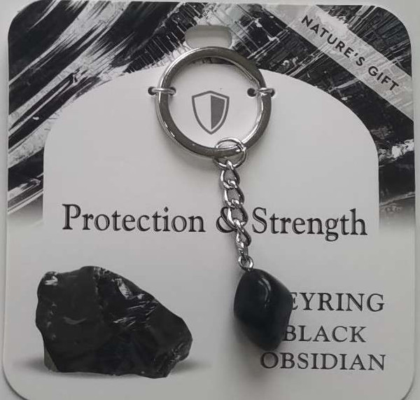 Keyring Obsidian- Protection And Strength