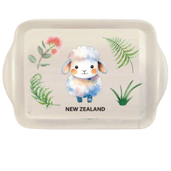 Decorative Melamine Tray Happy Sheep