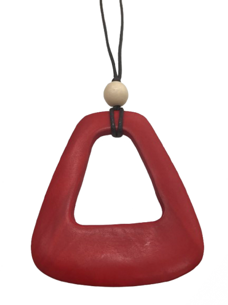 Large hollow wooden pendant with adjustable cord - various colours