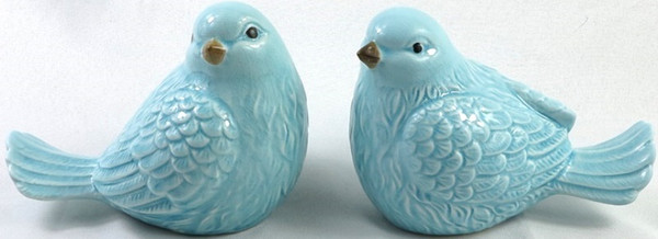 Ceramic Bird Blue (price per each)