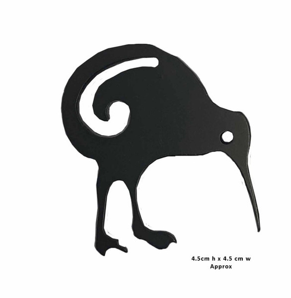 Black metal  kiwi magnet