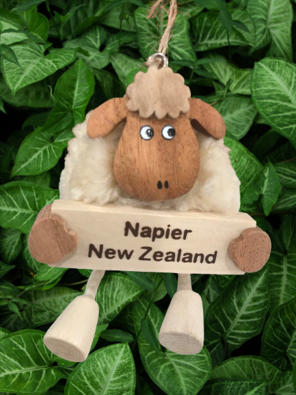 Napier Pom Pom Sheep Hanging Decoration