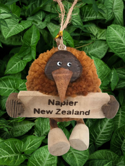 Napier Pom Pom Kiwi Hanging Decoration