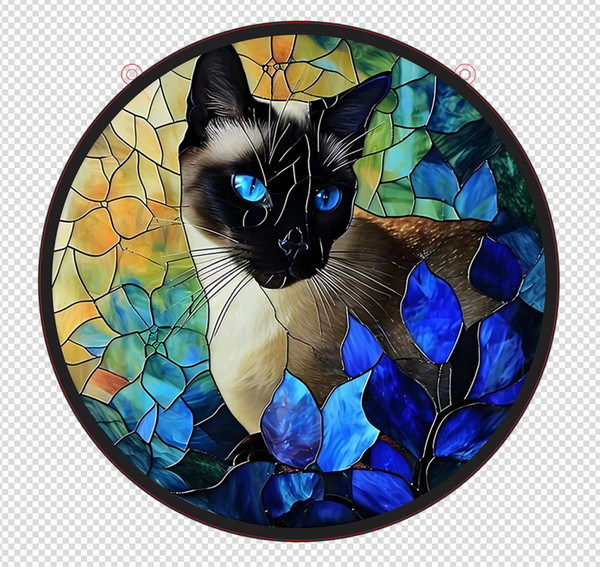 Siamese cat suncatcher