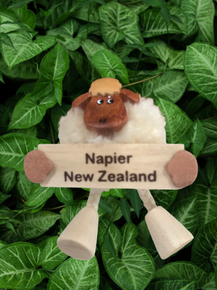 Napier Pom Pom Sheep Fridge Magnet
