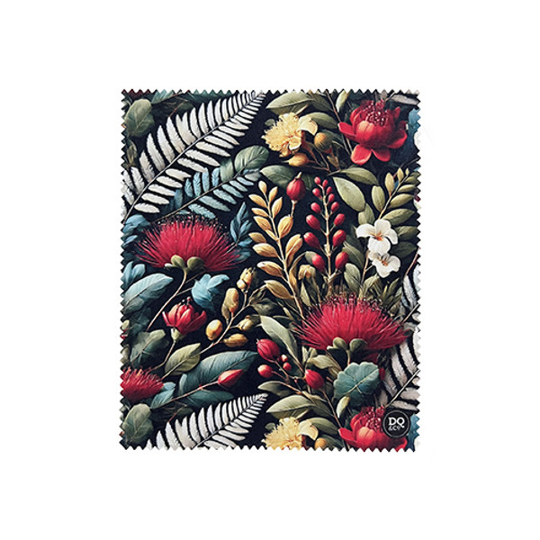 Lens or screen cleaning cloth - NZ Pohutukawa Tapestry design