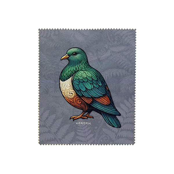 Lens or Screen cleaning Cloth - Kereru design (NZ Wood Pigeon)