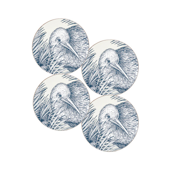 Kiwi Round Coaster Set of 4