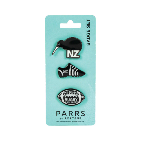 Rugby set of 3 Badges
