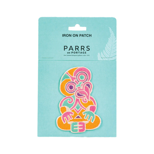 Colourful Tiki Iron on Patch