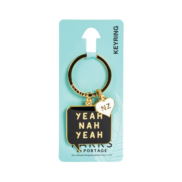 Yeah Nah Yeah NZ metal souvenir keyring
