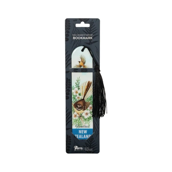 Magnetic NZ Bookmark with fantail design