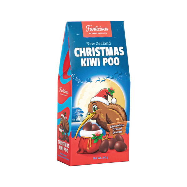 NZ Christmas  Kiwi Poo- Chocolate Covered Peanuts (Boxed)