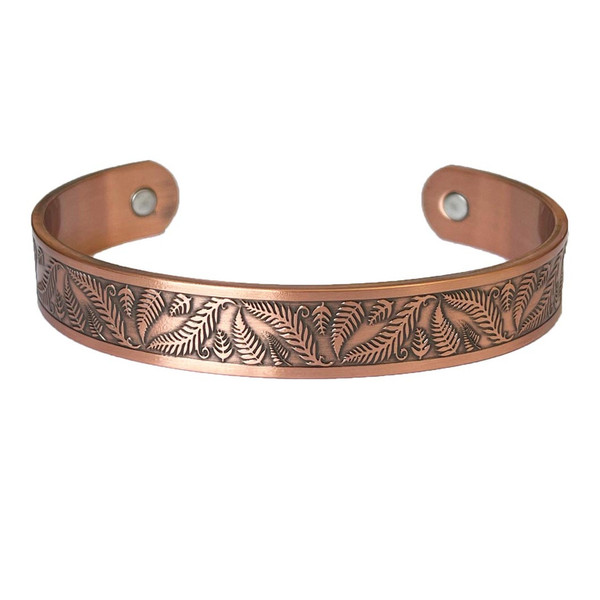 Genuine Copper Bracelet-Fern