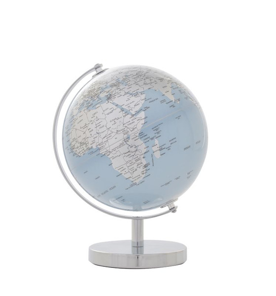 Blue and Silver 20cm globe