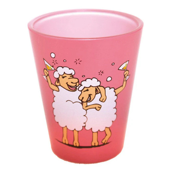NZ Souvenir shot glass to the baaaa