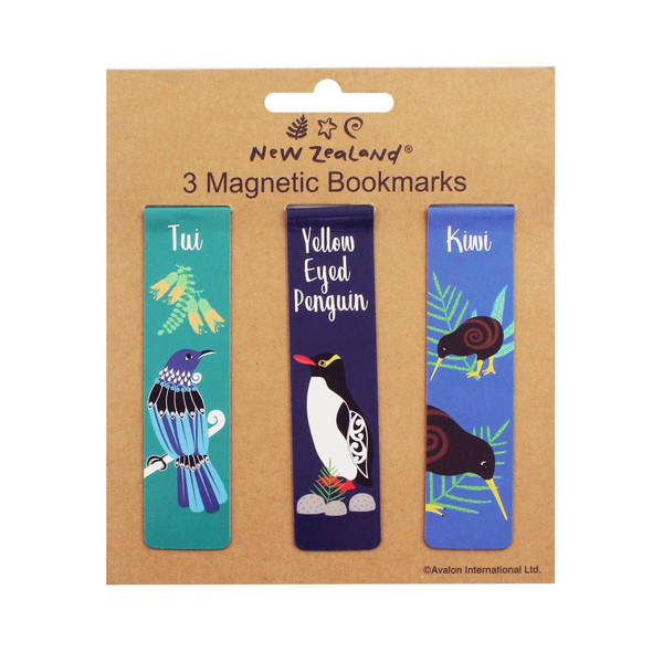 Magnetic Bookmark Birds of NZ 3pc