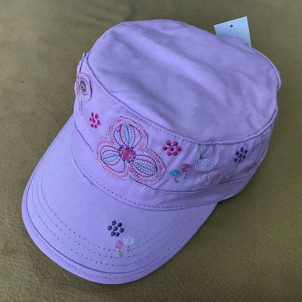 Purple patchwork butterfly cap - 52cm