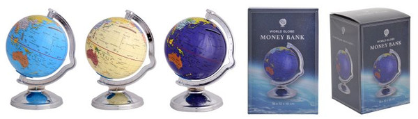 World Globe Money Box
