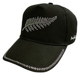 Rhinestone NZ Silver Fern Cap