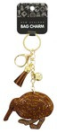 Kiwi Rinestone Bag Charm