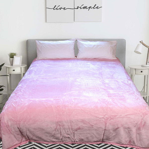 Blanket Queen size Mink supersoft | pink