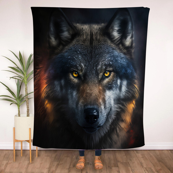 Wolf Fleece Blanket