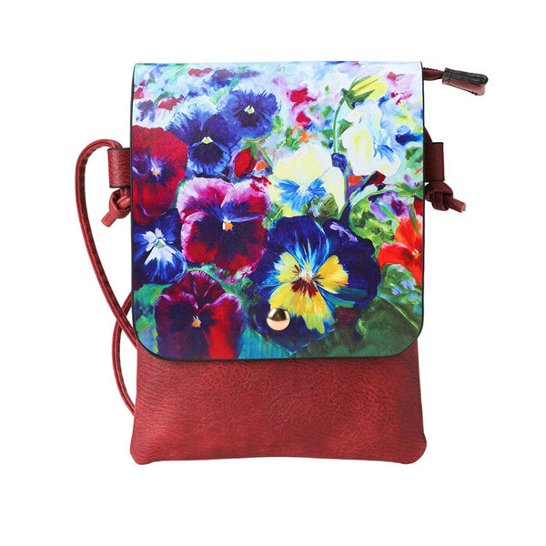 Colourful Pansies Shoulder Bag
