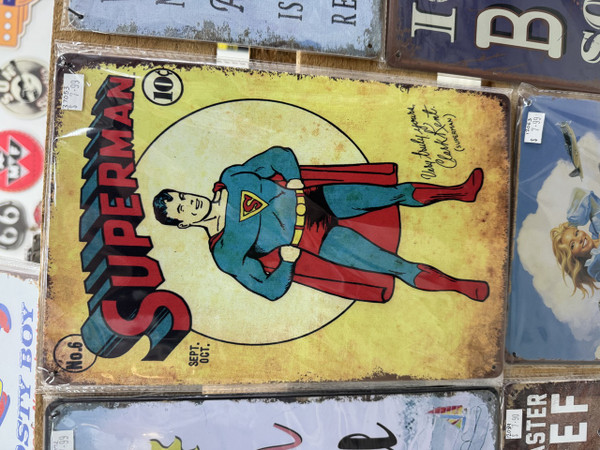 Retro Tin Sign- Superman