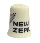 NZ Souvenir Ceramic Thimble - New Zealand Fern