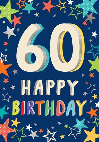 Birthday Card-60 Happy Birthday