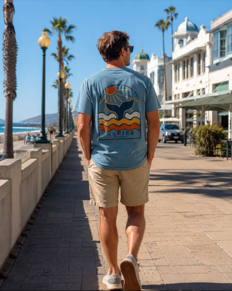 Napier souvenir tshirt with whale tail design