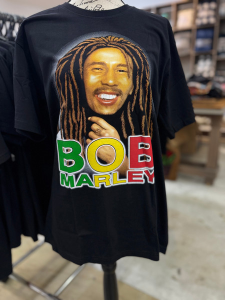 Bob Marley T-Shirt Face front on - front